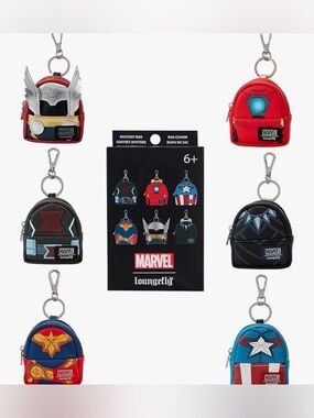 NWT Loungefly Marvel Avengers Mystery Box Bag Charm